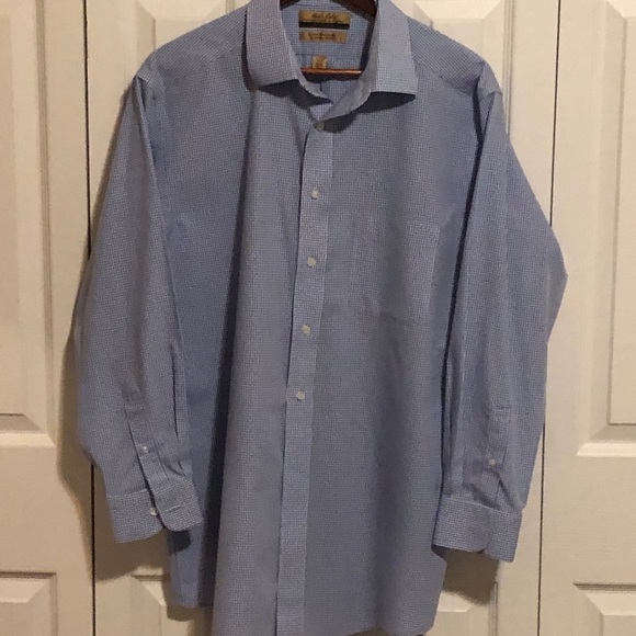 Roundtree & York Long Sleeve Fitted Dress Shirt - Picture 2 of 8